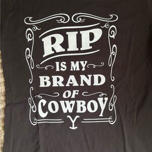 Yellowstone RIP Black Short Sleeve Tee nwot small